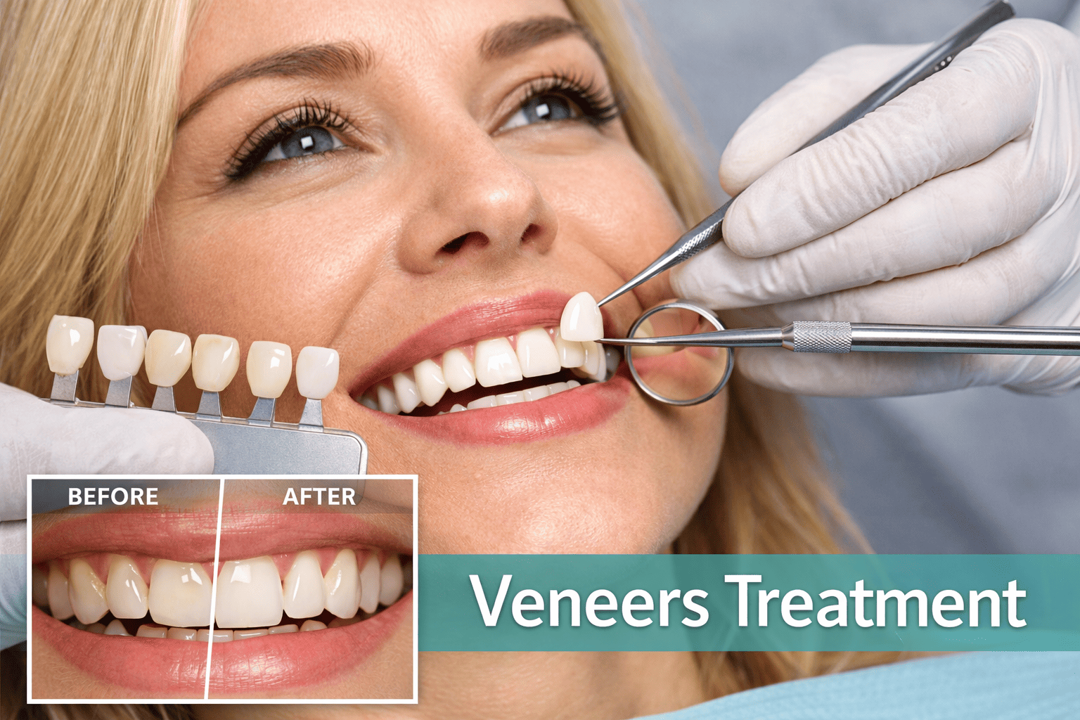 Veneers treatment